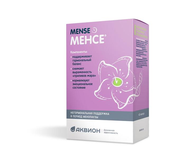 Изображение товара МЕНСЕ капсулы №40 для поддержки гормонального баланса и симптомов менопаузы