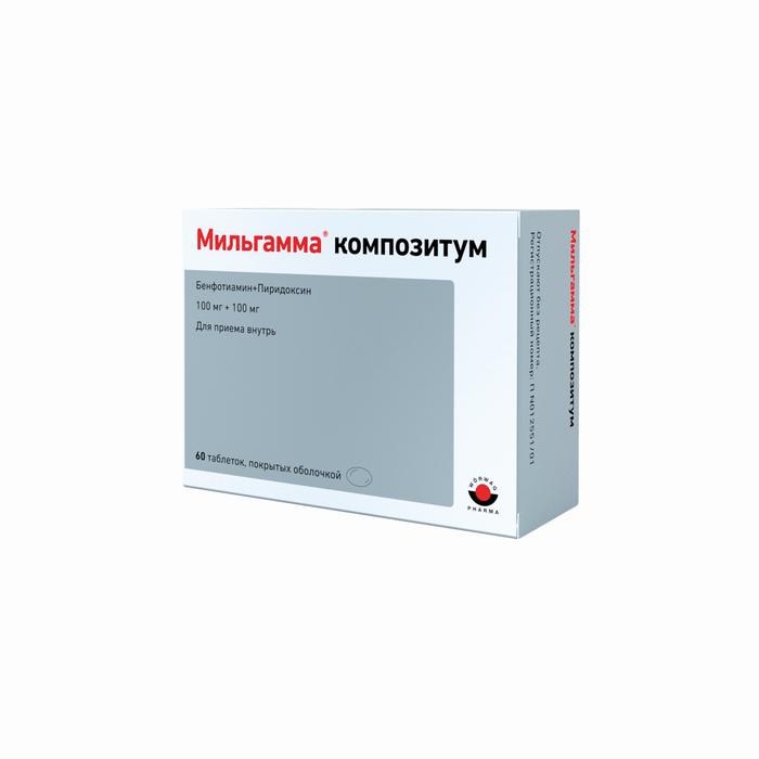 Изображение товара Мильгамма композитум таб п/об 100мг №60 для лечения неврологических заболеваний