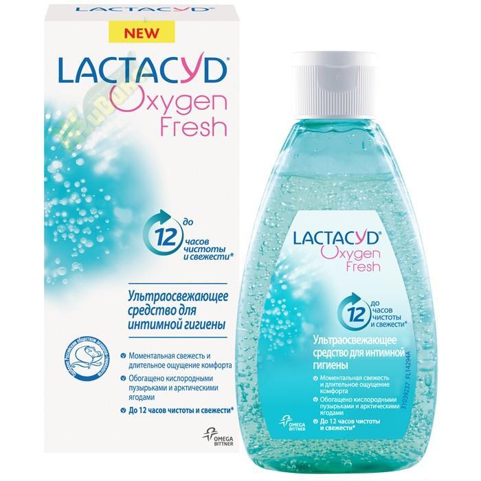 Изображение товара ЛАКТАЦИД Оксиджен фреш ср-во для интимной гигиены ультраосвежающее 200мл (Lactacyd)