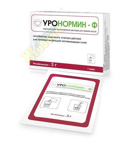 Изображение товара Уронормин-Ф порошок для приготовления раствора 3г для лечения инфекций мочевыводящих путей