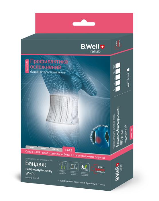 Изображение товара Бандаж на брюшную стенку B.Well Rehab W-425 р.L белый