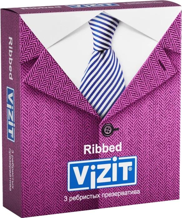Изображение товара ВИЗИТ презерватив №3 ribbed/ребристые