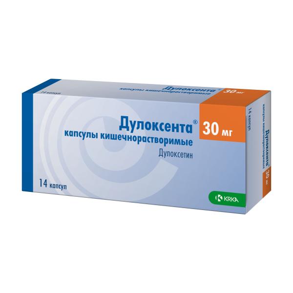 Изображение товара Дулоксента капсулы 30мг №14 для лечения депрессии и хронической боли