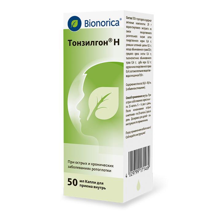 Изображение товара Тонзилгон н капли д/вн.прим. 50мл фл