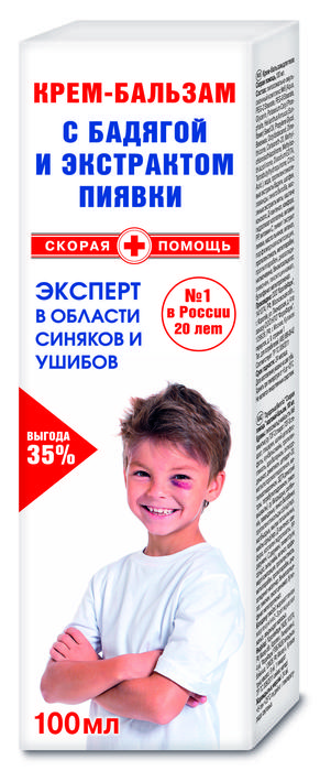 Изображение товара СКОРАЯ ПОМОЩЬ крем-бальзам от синяков и ушибов 100мл