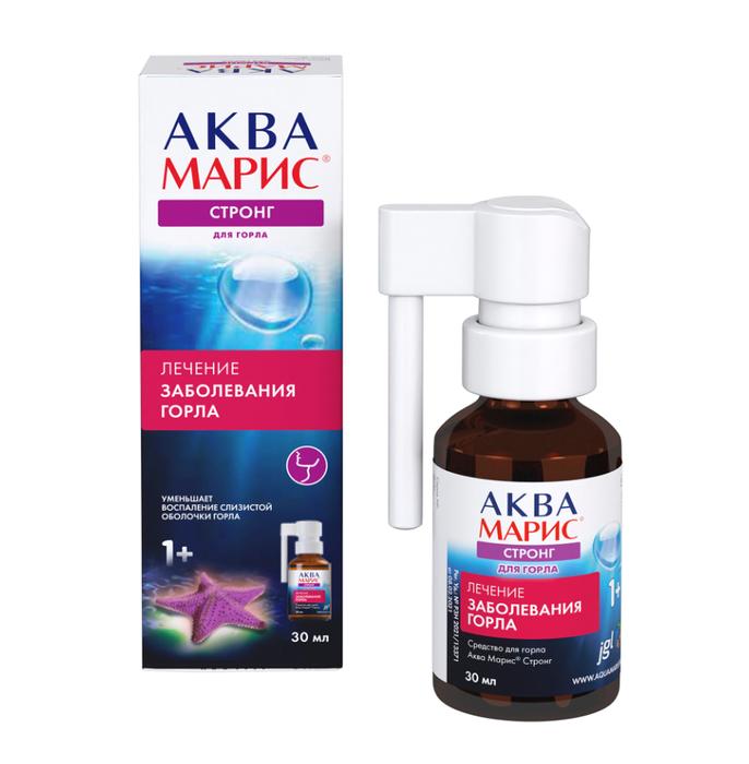 Изображение товара АКВА МАРИС Стронг спрей д/мест.прим. для горла 30мл МИ