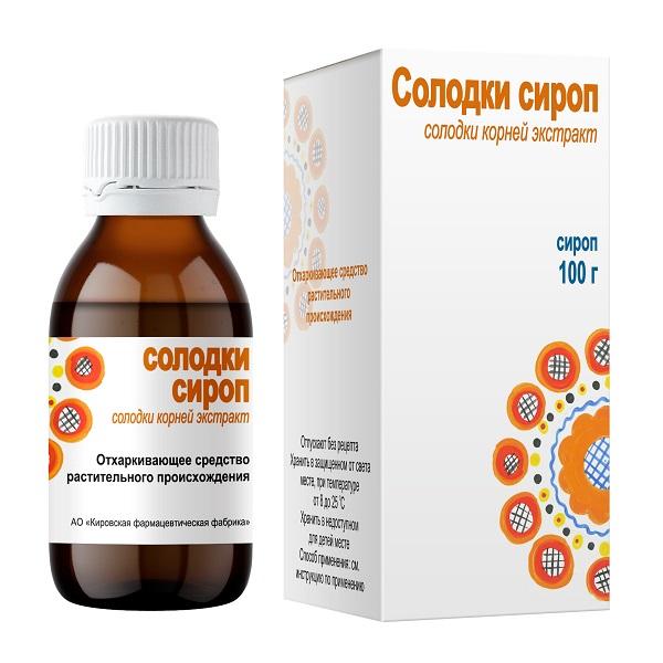 Солодки Сироп 100г Флакон Индивидуальная Упаковка /Кировская Фф.