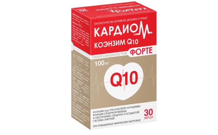 Изображение товара КАРДИОМ Коэнзим Q10 форте капсулы 100 мг для сердца и сосудов 30 шт