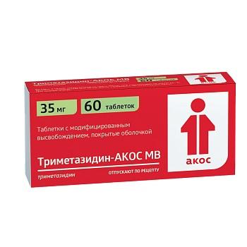 Изображение товара Триметазидин-акос мв таб с модиф. высв. п/об 35мг №60 (Триметазидин)