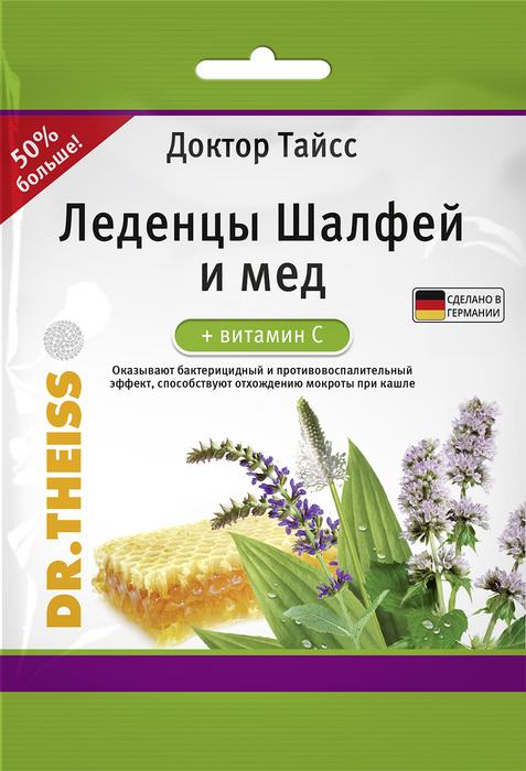 Изображение товара ДОКТОР ТАЙСС шалфей/мед леденцы 75г с витамином С (Dr. Theiss)