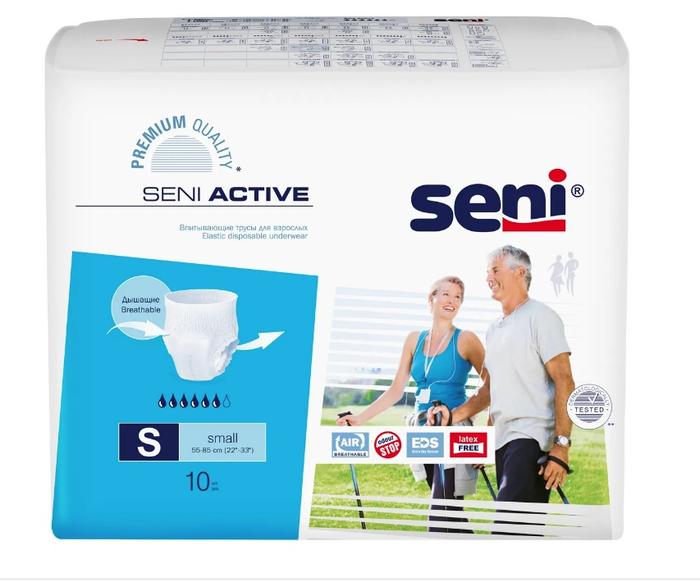 Изображение товара Урологические впитывающие трусы СЕНИ Актив р.s №10 для активных и реабилитации