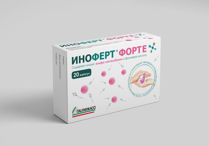 Изображение товара ИНОФЕРТ Форте капсулы 1650мг No20 - поддержка гормонального и метаболического здоровья