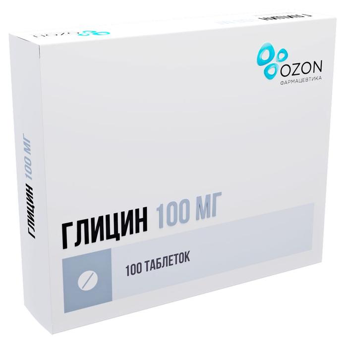 Изображение товара Глицин таб подъязычные 100мг №100 /озон/ (Глицин)