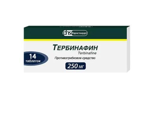 Изображение товара Тербинафин таб 250мг №14 Фармстандарт противогрибковый препарат