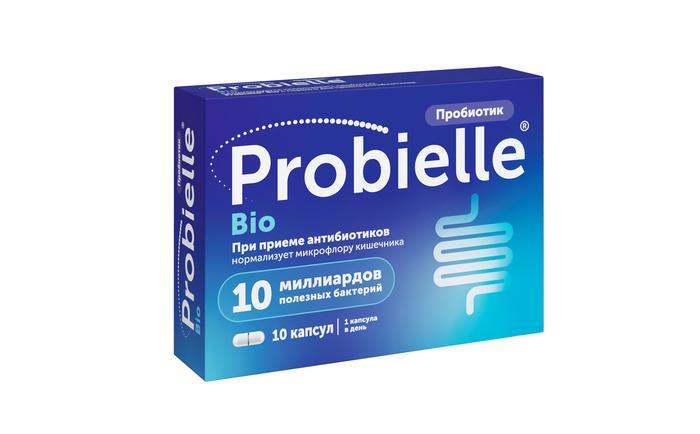 Изображение товара Пробиэль Био капсулы 325мг №10 для поддержки микрофлоры кишечника при антибиотиках