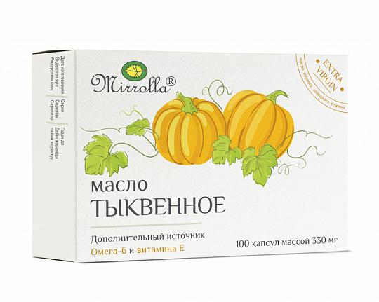Изображение товара МИРРОЛЛА масло тыквенное капс. 330мг №100