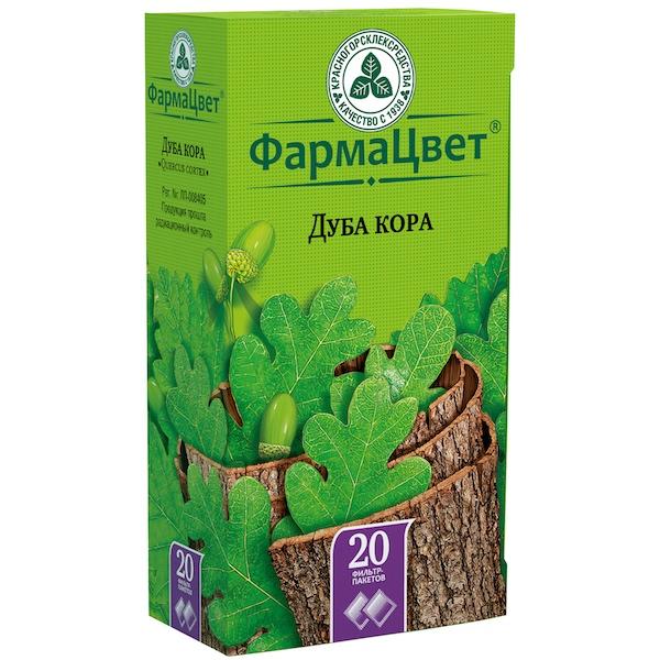Изображение товара Дуба кора 1,5г фильтр пакет №20 натуральный фильтр из дубовой коры