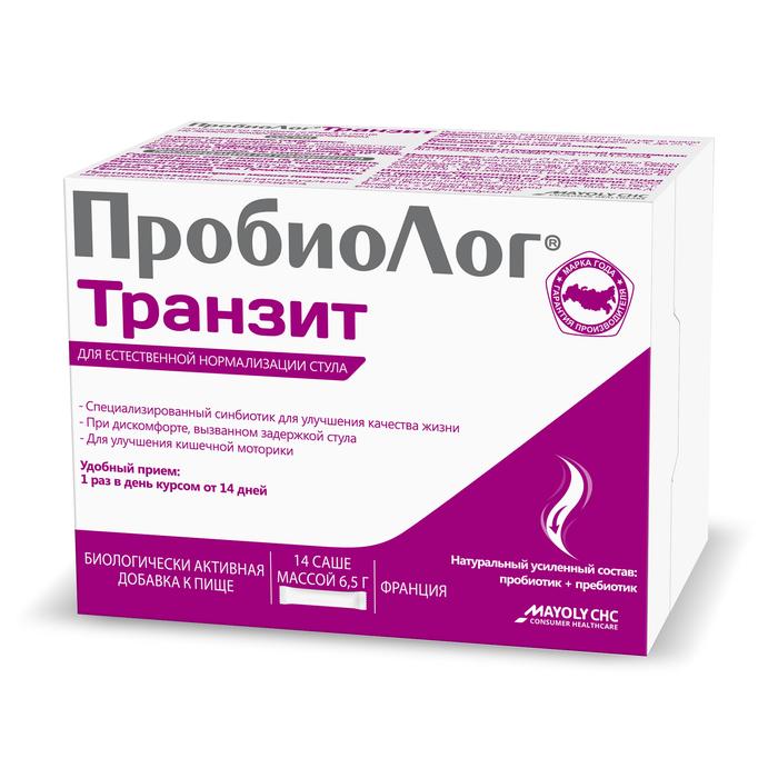 Изображение товара Пробиолог Транзит пор-к 6,5г саше 14 шт для поддержания кишечного здоровья
