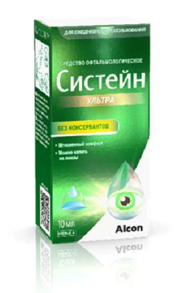 Изображение товара Систейн Ультра без консервантов 10мл средство для увлажнения глаз и контактных линз