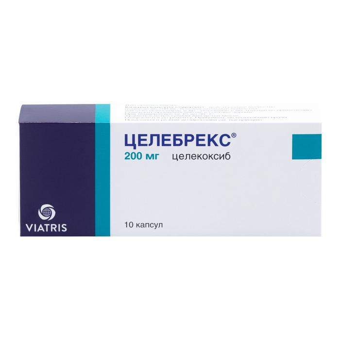 Изображение товара Целебрекс капсулы 200мг №10 для лечения остеоартроза и боли