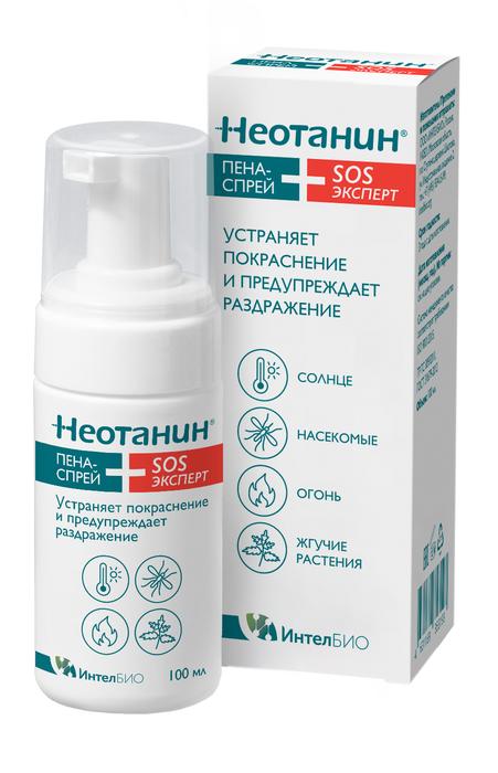 Изображение товара НЕОТАНИН sos эксперт пена-спрей для ухода за кожей детей и взрослых 100 мл