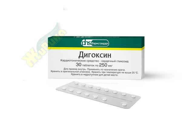 Дигоксин реневал инструкция. Дигоксин 0.025 мг.