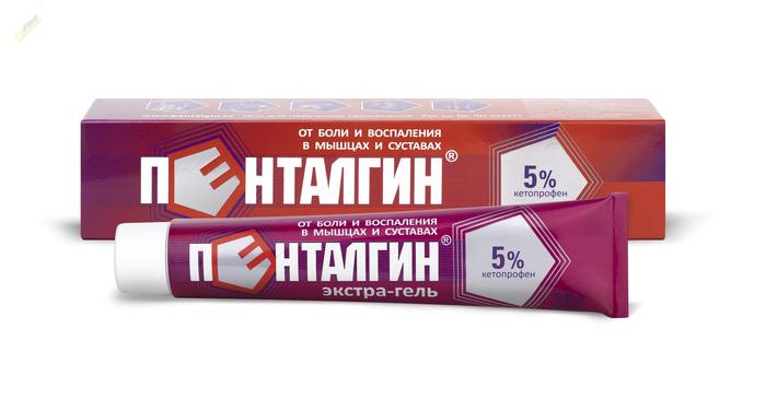 Изображение товара Пенталгин экстра-гель гель д/наруж.прим. 5% 30г туба (Кетопрофен)
