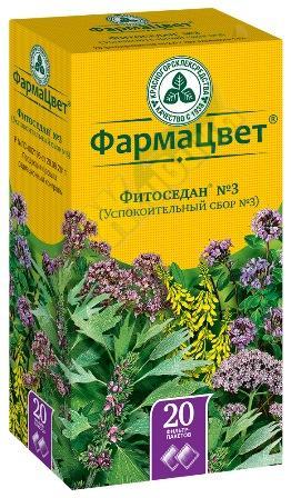 Изображение товара Сбор успокоительный фитоседан №3 20 фильтр-пакетов
