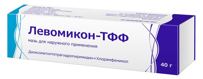 Изображение товара Левомикон-тфф мазь 40 г для гнойных ран антимикробное лечение