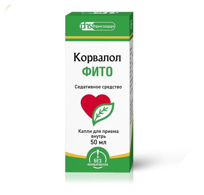 Изображение товара Корвалол фито капли 50мл для лечения нервных расстройств