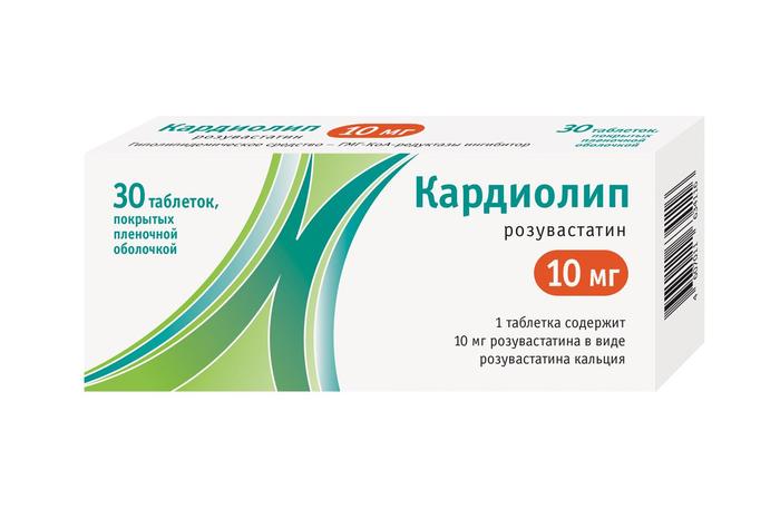 Изображение товара Кардиолип таб п/об/пл 10мг №30 (Розувастатин)