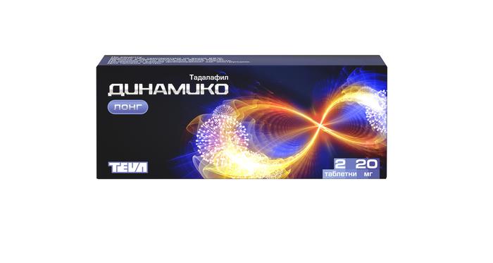Изображение товара Динамико лонг таб п/об/пл 20мг №2 (Тадалафил)