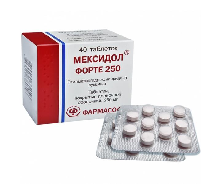 Изображение товара Мексидол форте 250 мг таблетки 40 шт. для мозга и сосудов