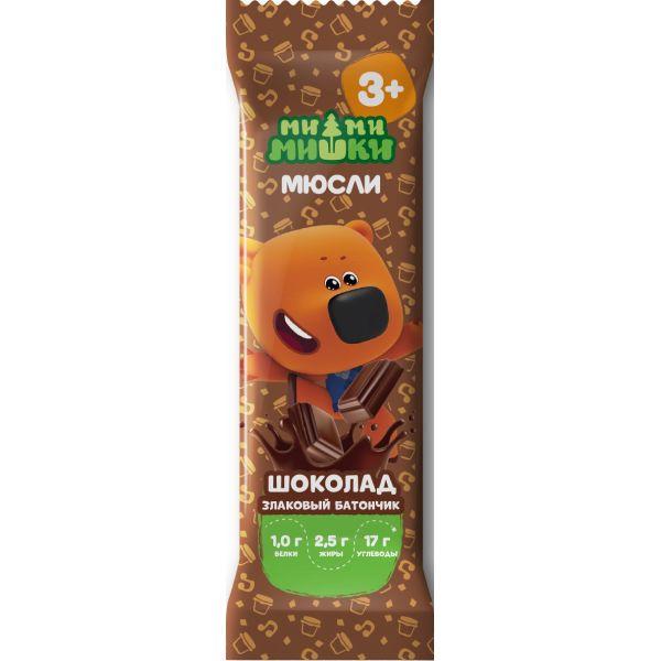 Изображение товара МИ-МИ-МИШКИ Мюсли батончик злаковый шоколад 24г