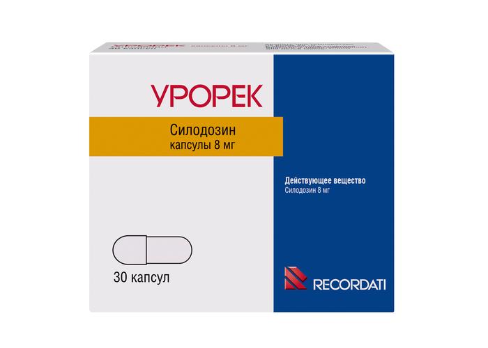 Изображение товара Урорек капсулы 8 мг №30 для лечения гиперплазии предстательной железы