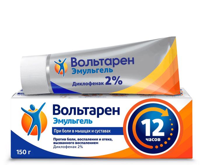 Изображение товара Вольтарен эмульгель гель 2% 150г туба (Диклофенак)