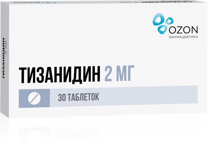 Изображение товара Тизанидин таб 2мг №30 /озон/ (Тизанидин)
