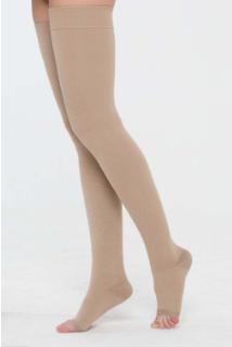 Изображение товара ЦЕНТР КОМПРЕСС чулки компрессионные до бедра с открытым мыском 2 класс р.4 беж.